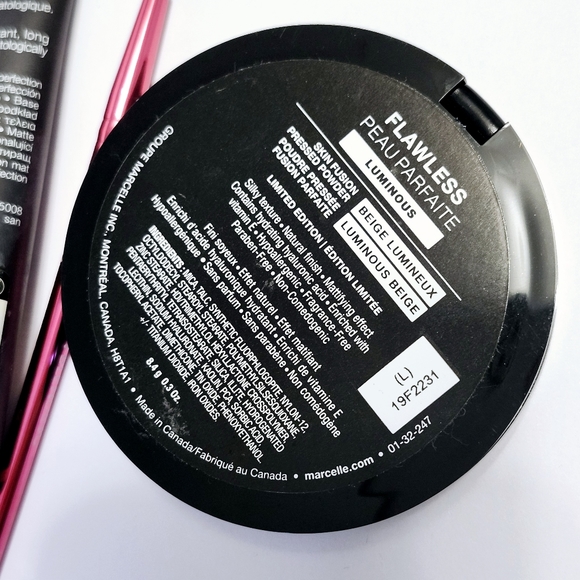 3pc Set Sephora Ivory Matte Foundation Marcelle Luminous Beige Powder & Brush - Picture 3 of 4